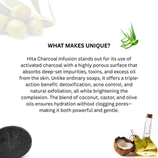Hita Charcoal Infusion Detox Cleansing Soap
